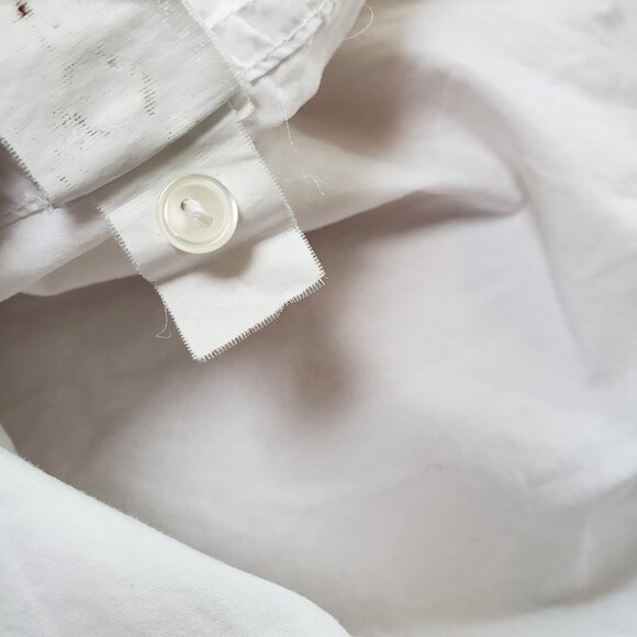 Nili Lotan NL Shirt White Cotton Button Down Long Sleeve Top Womens Size Small - Picture 4 of 7
